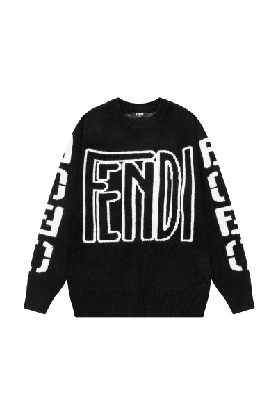 Fendi, Men's Pullover, Black