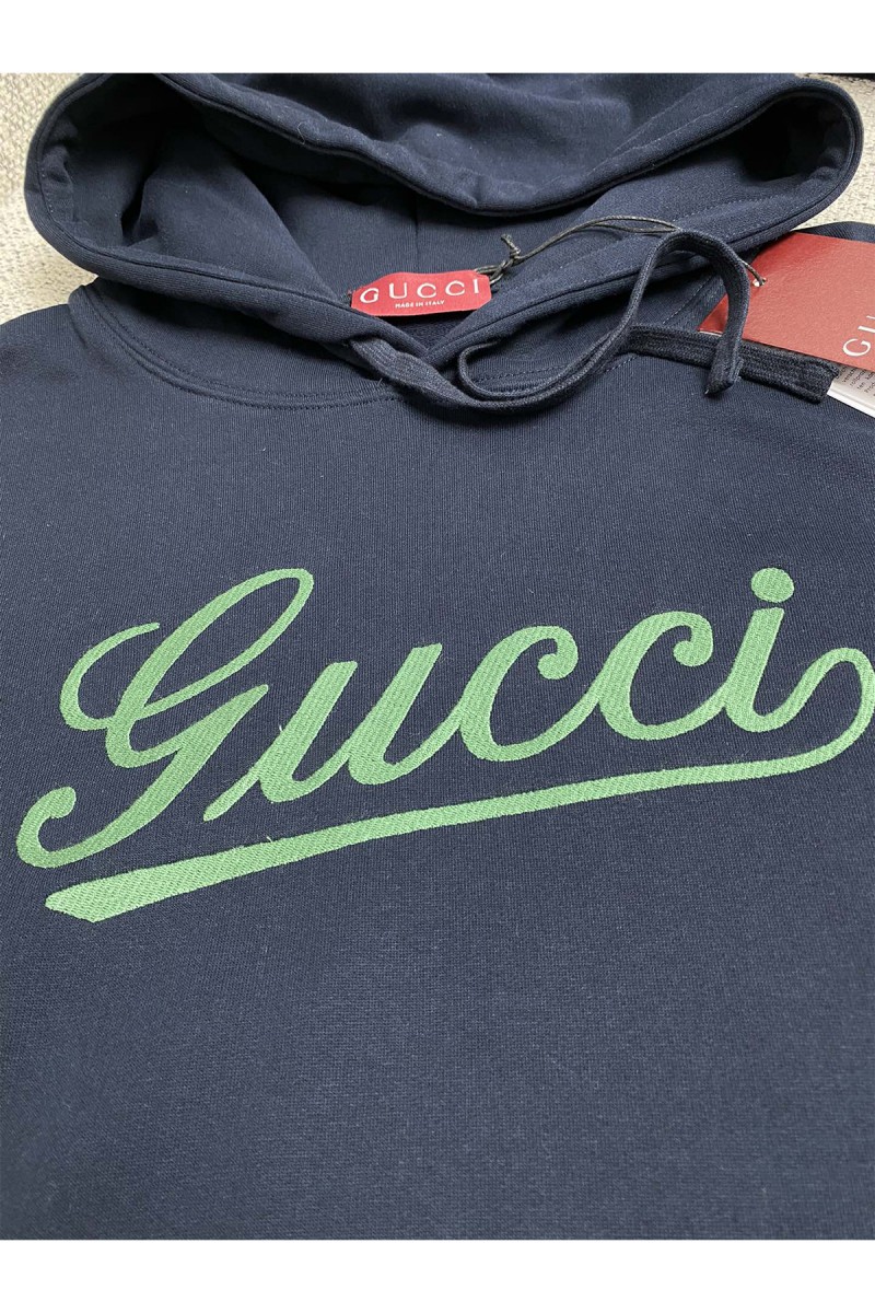 Gucci, Men's Hoodie, Navy