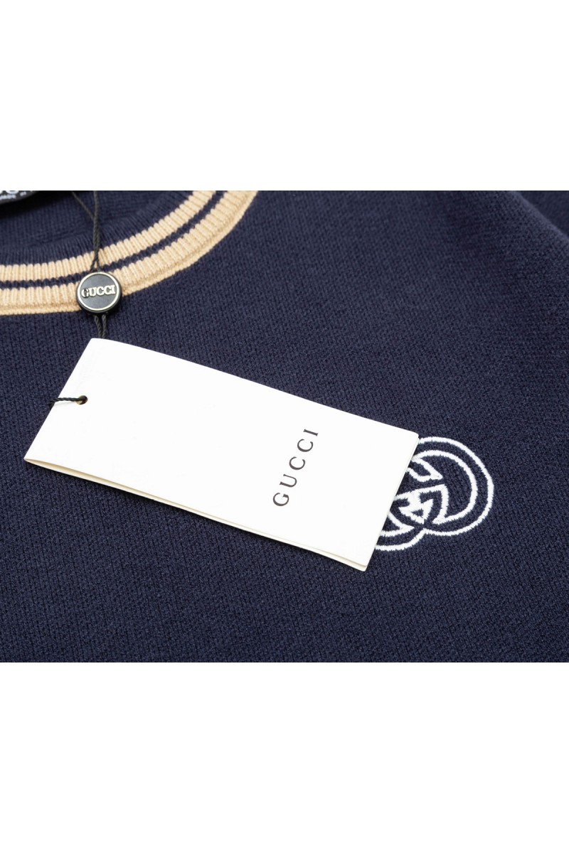 Gucci, Men's Pullover, Navy