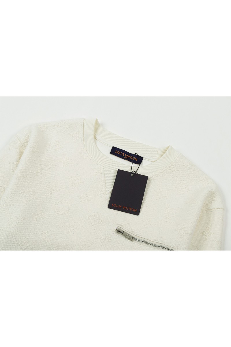 Louis Vuitton, Men's Pullover, White