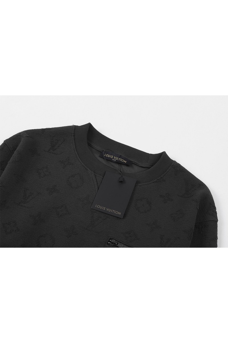 Louis Vuitton, Men's Pullover, Black