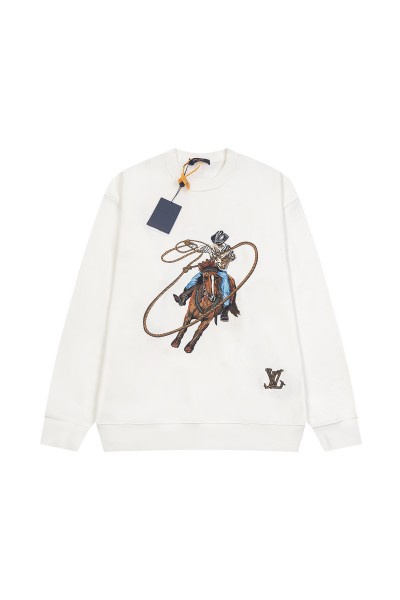 Louis Vuitton, Men's Pullover, White