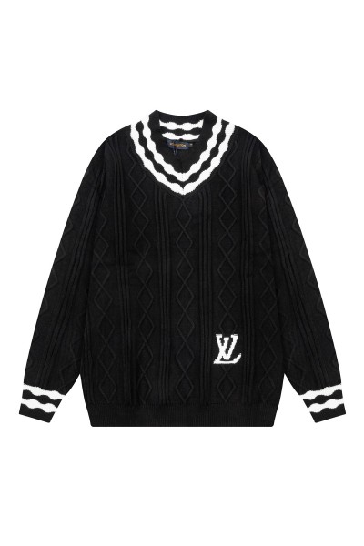 Louis Vuitton, Men's Pullover, Black