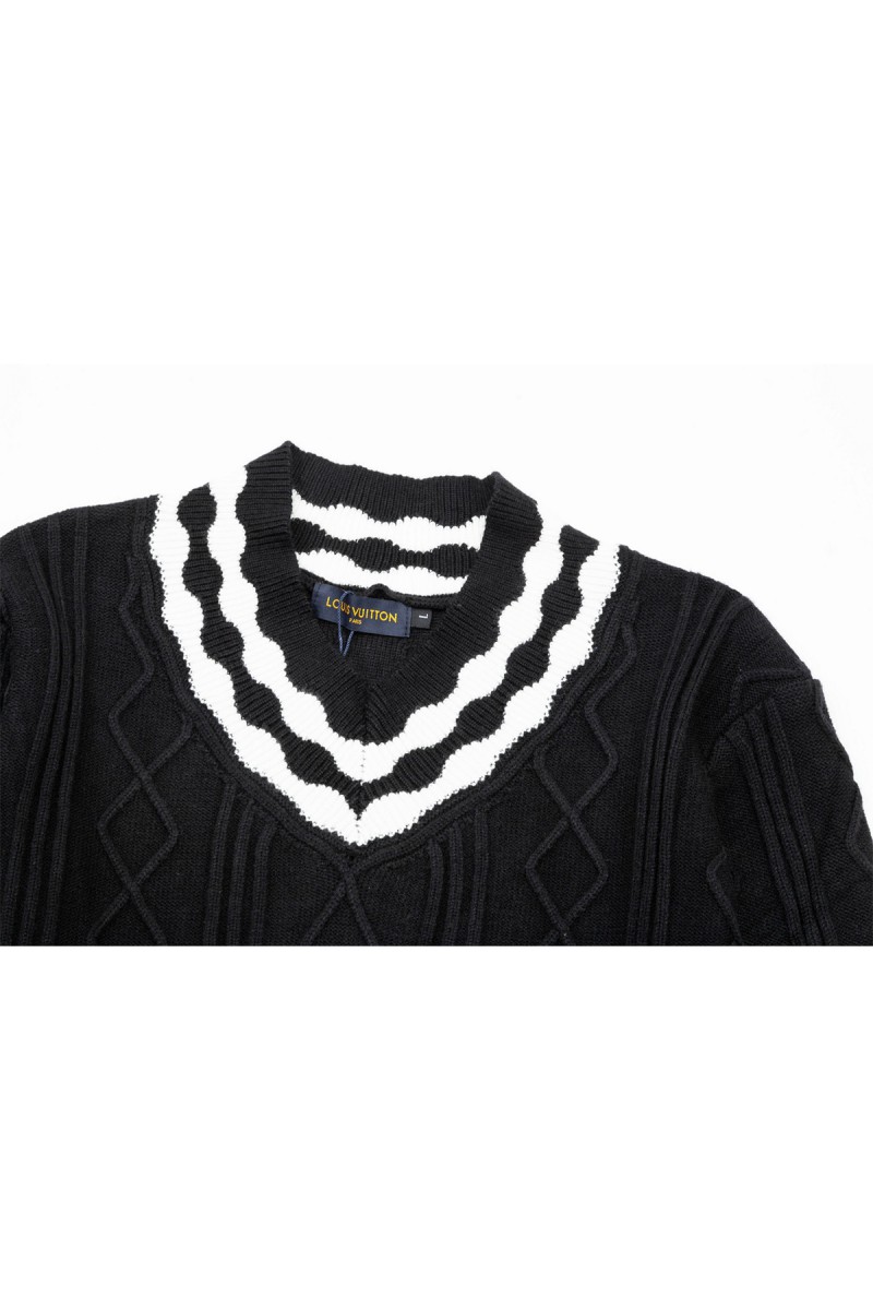 Louis Vuitton, Men's Pullover, Black