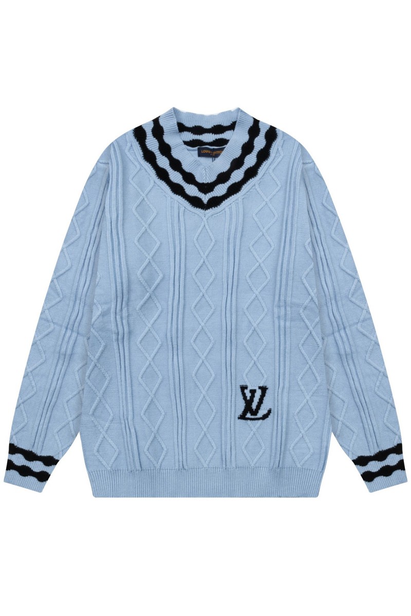 Louis Vuitton, Men's Pullover, Blue