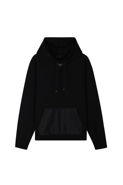 Prada, Men's Hoodie, Black