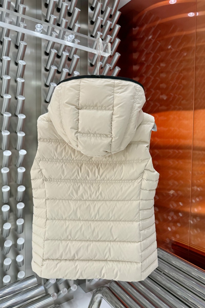 Moncler, Women's Vest, Beige