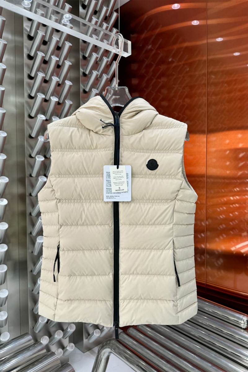 Moncler, Women's Vest, Beige