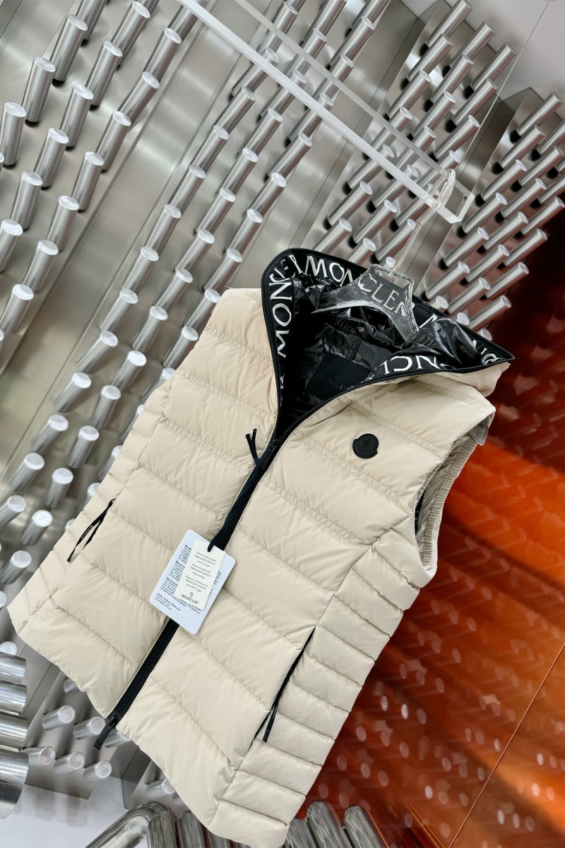 Moncler, Women's Vest, Beige