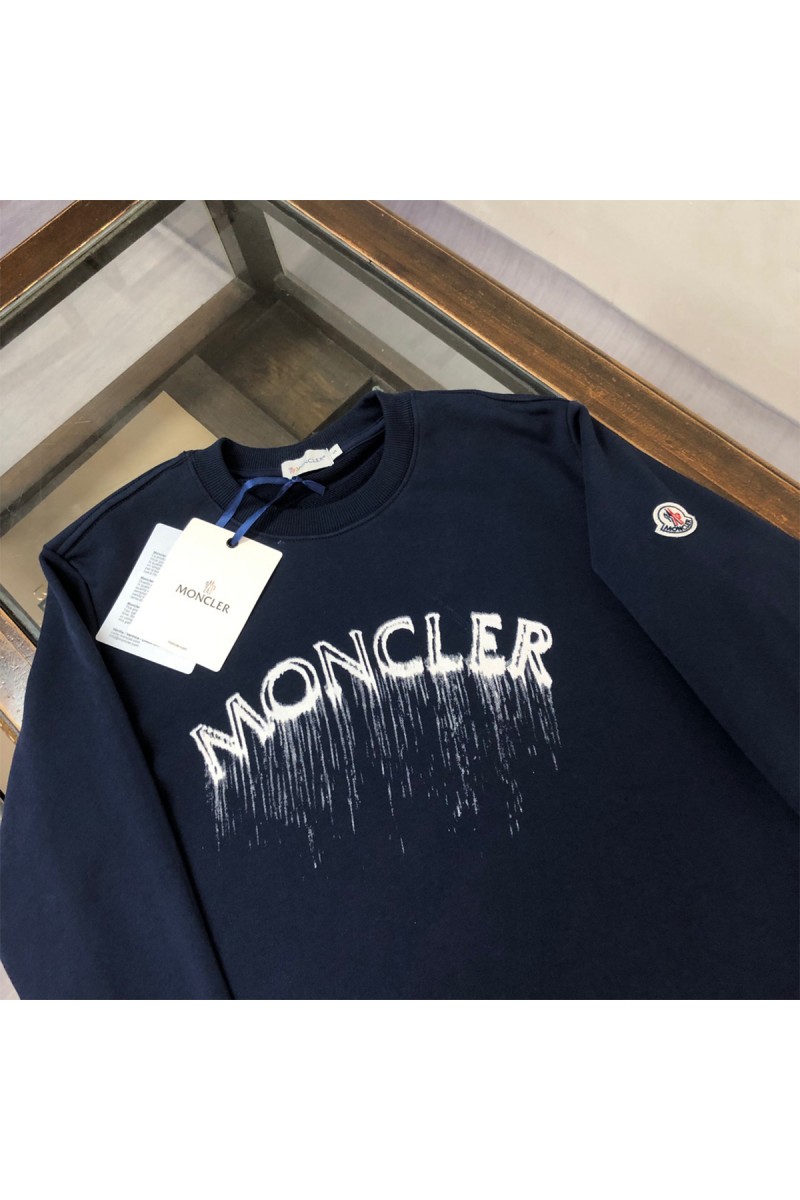 Moncler, Men's Pullover, Navy