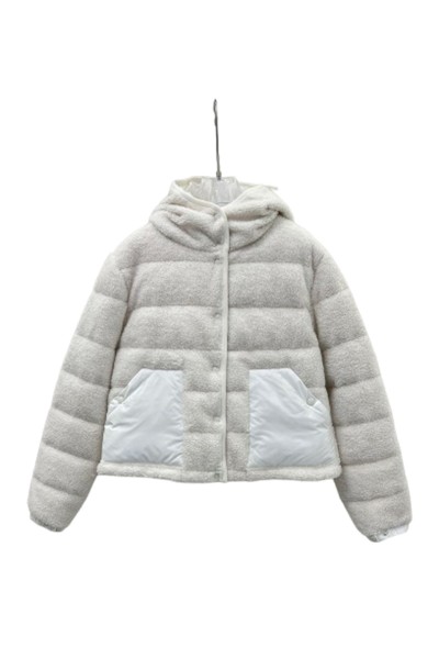 Moncler, Audrieu Teddy, Women's Jacket, White