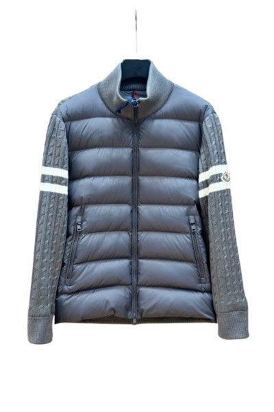 Moncler, Men's Cardigan, Grey