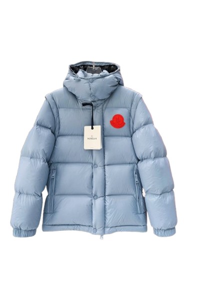 Moncler, Cyclone, Men's Jacket, Removable Arm, Light Blue