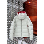 Moncler, Poirier, Heren Jas, Wit