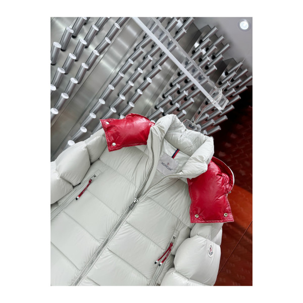 Moncler, Poirier, Heren Jas, Wit