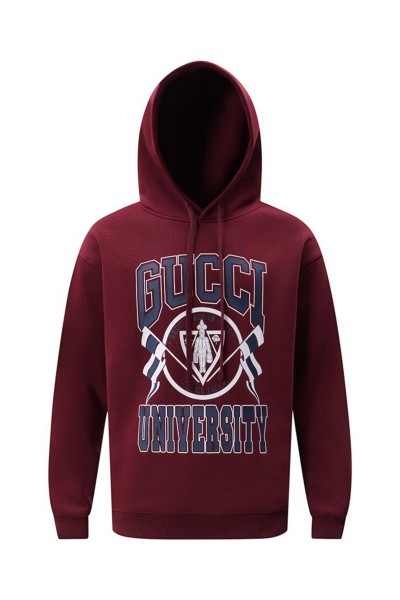 Gucci, Men's Hoodie, Burgundy