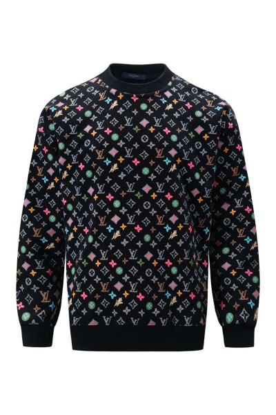 Louis Vuitton, Men's Pullover, Black