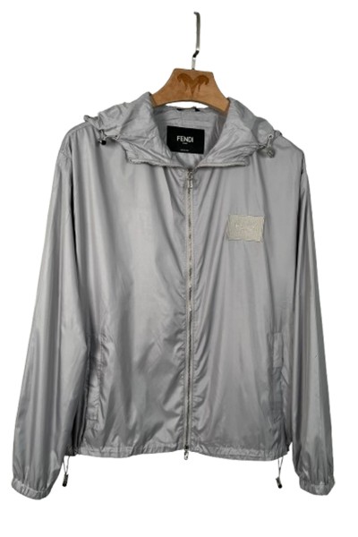 Fendi, Men's Jacket, Grey