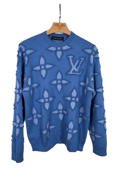 Louis Vuitton, Men's Pullover, Blue