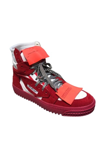 Off White, Women's Sneaker, Red