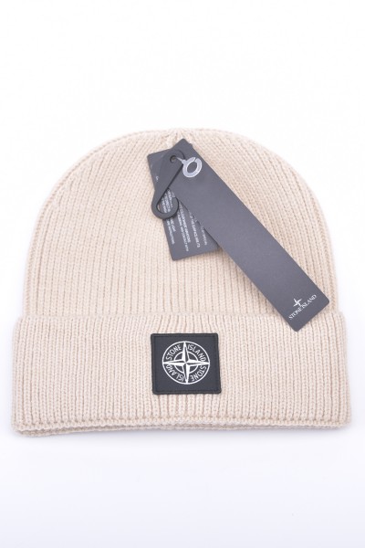 Stone, Island, Unisex Beanie, Beige