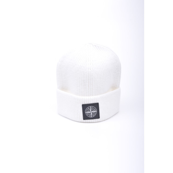 Stone, Island, Unisex Beanie, White