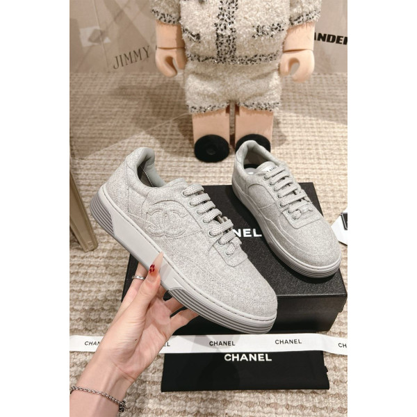 Chanel, Women's Sneaker, Grey