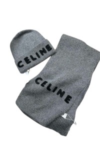 Celine, Women's Beanie Set, Grey