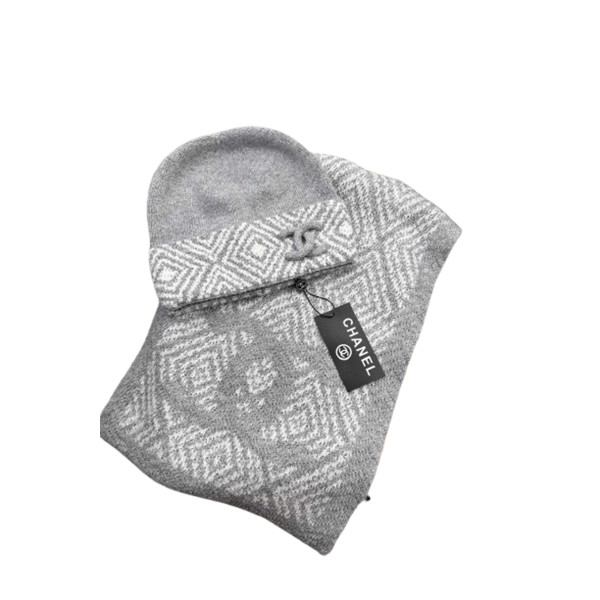 Chanel, Women's Beanie Set, Grey