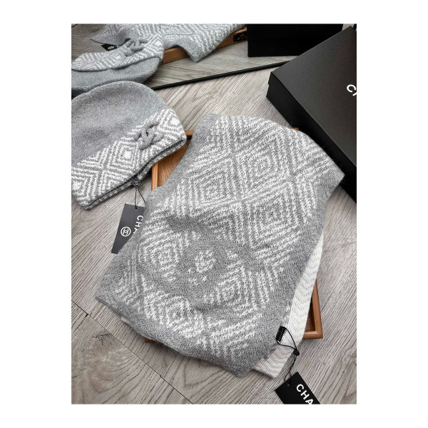 Chanel, Women's Beanie Set, Grey