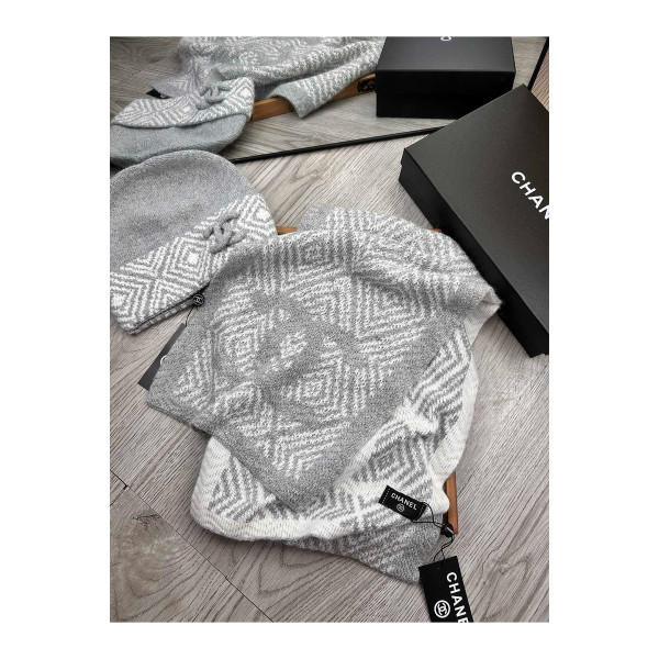 Chanel, Women's Beanie Set, Grey