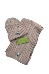 Gucci, Unisex Beanie Set, Camel