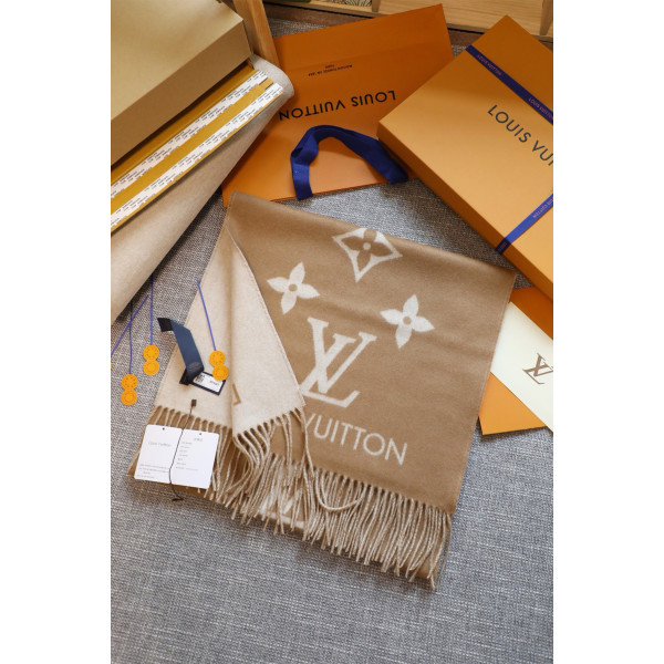 Louis Vuitton, Women's Scarve, Camel