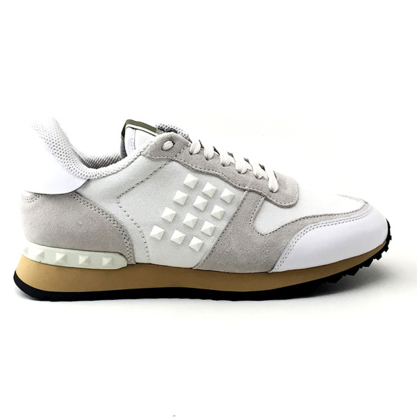 Valentino, Heren Sneakers, Wit Zwart