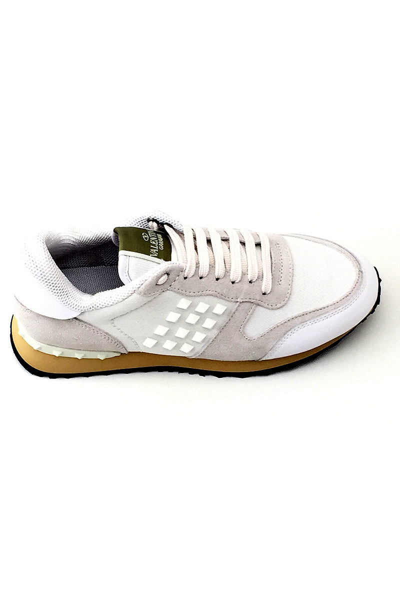 Valentino, Heren Sneakers, Wit Zwart