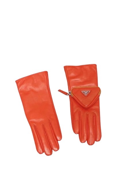 Prada, Women's Glove, Orange