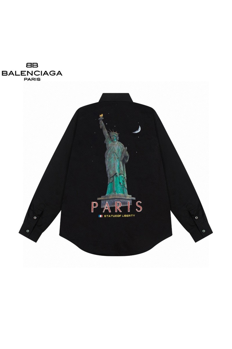 Balenciaga, Men's Shirt, Black