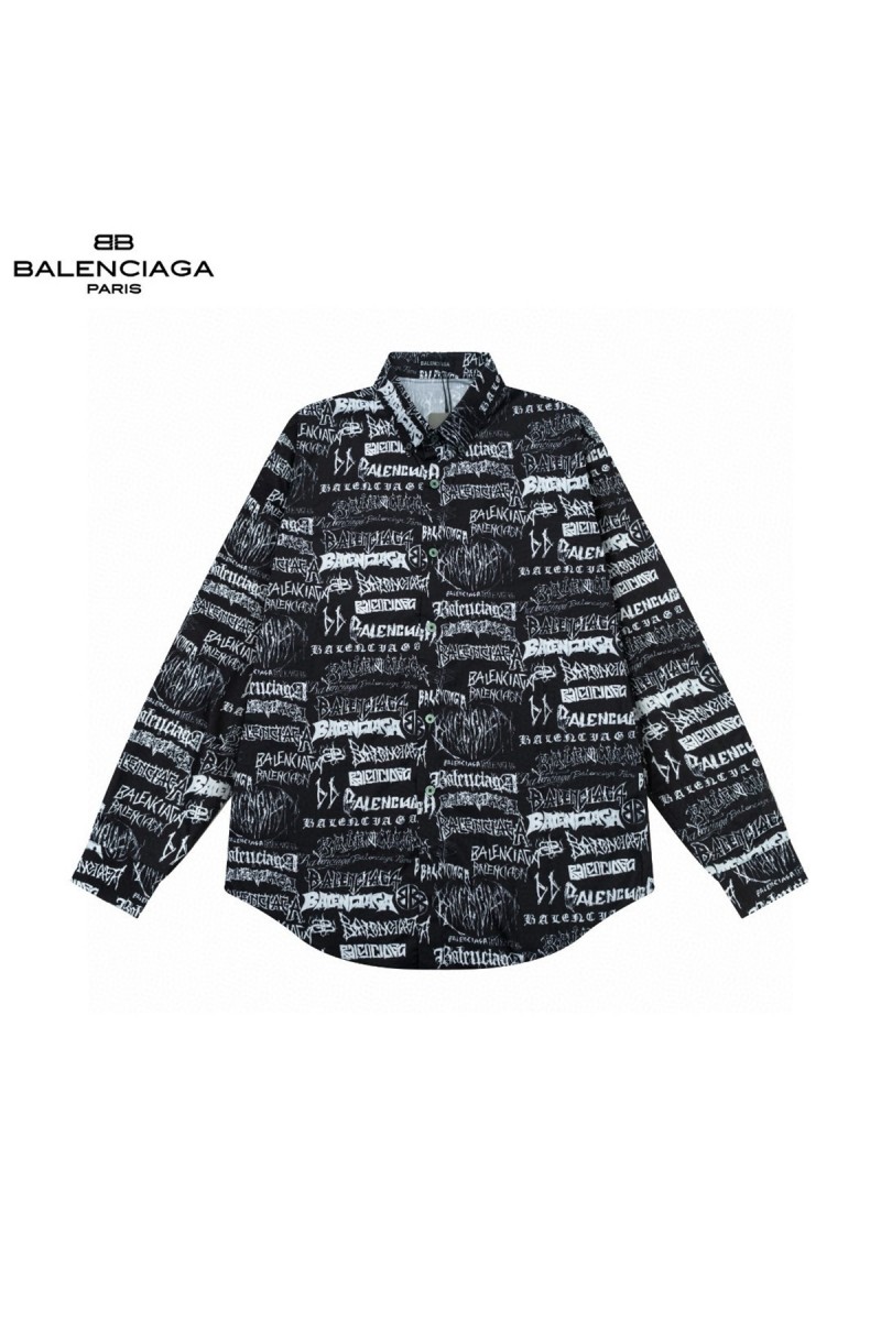 Balenciaga, Men's Shirt, Black