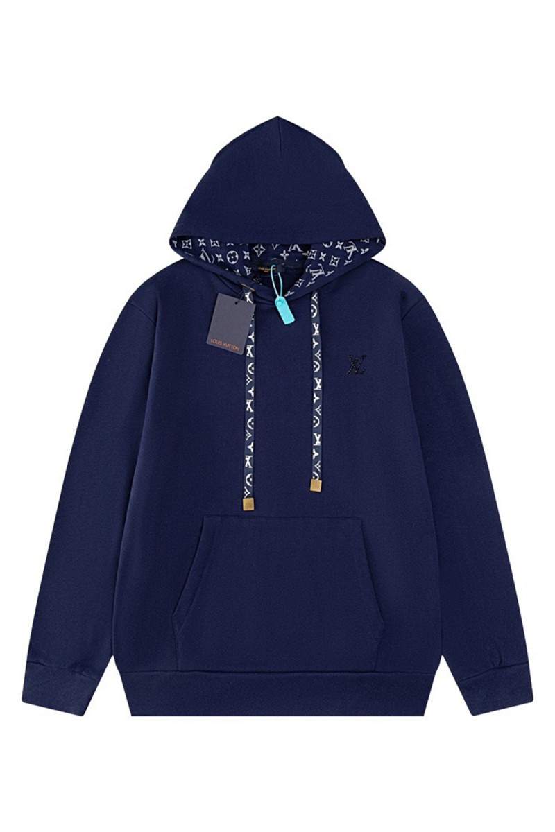 Louis Vuitton, Men's Hoodie, Navy