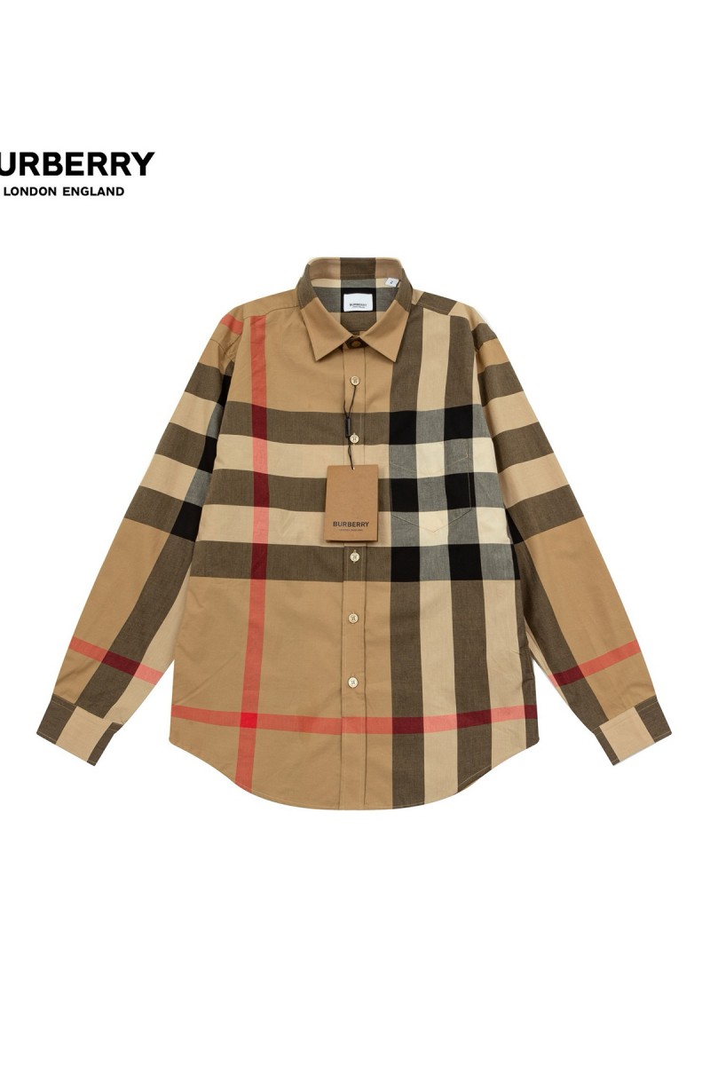 Burberry, Men's Shirt, Camel