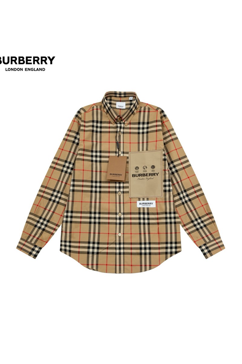 Burberry, Men's Shirt, Camel