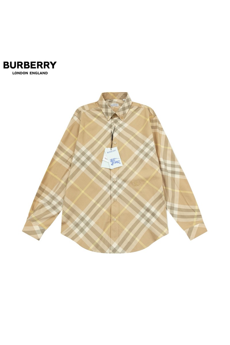 Burberry, Men's Shirt, Camel