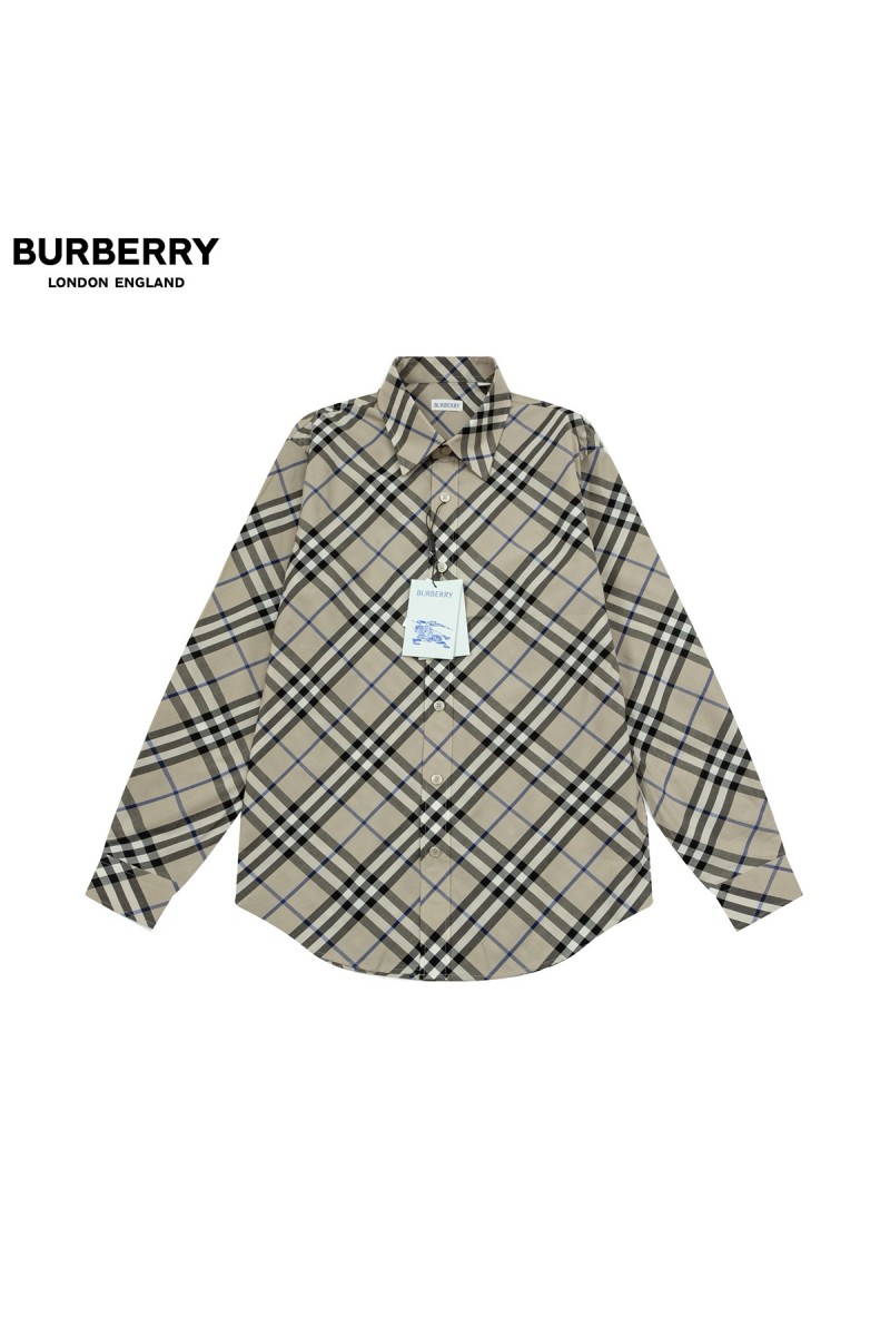 Burberry, Men's Shirt, Camel