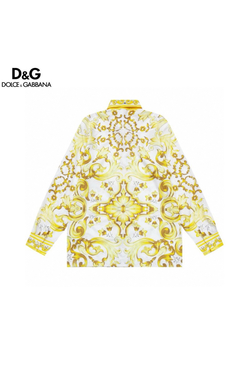 Dolce Gabbana, Men's Shirt, Yellow