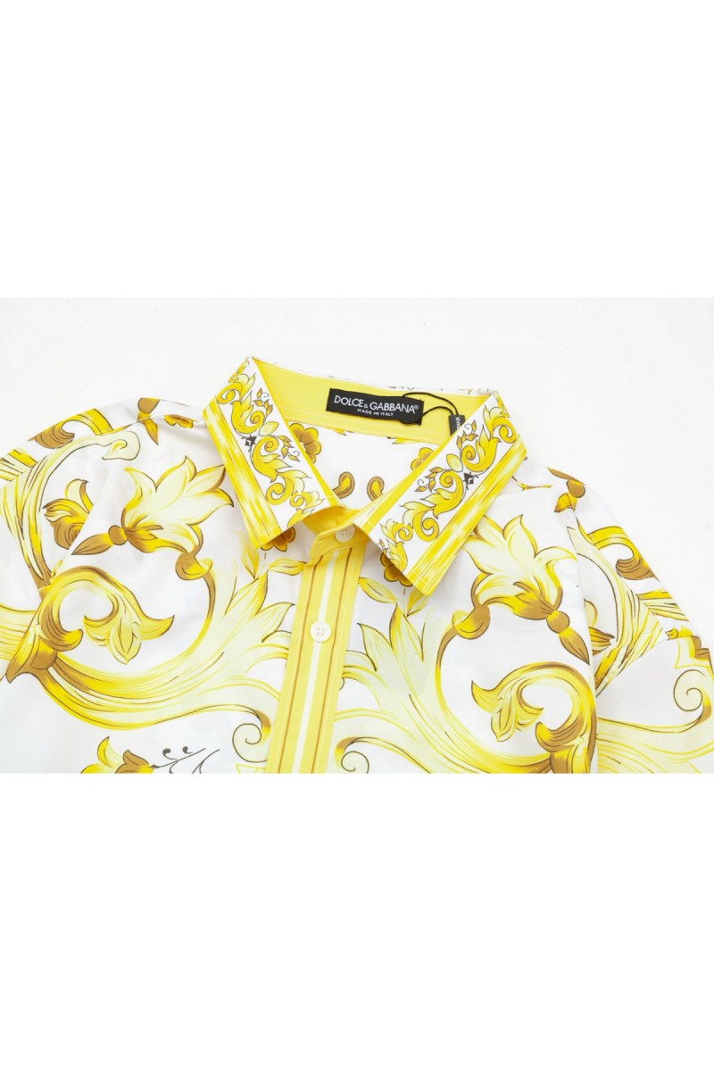 Dolce Gabbana, Men's Shirt, Yellow