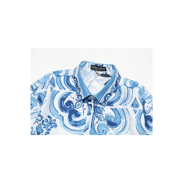 Dolce Gabbana, Men's Shirt, Blue