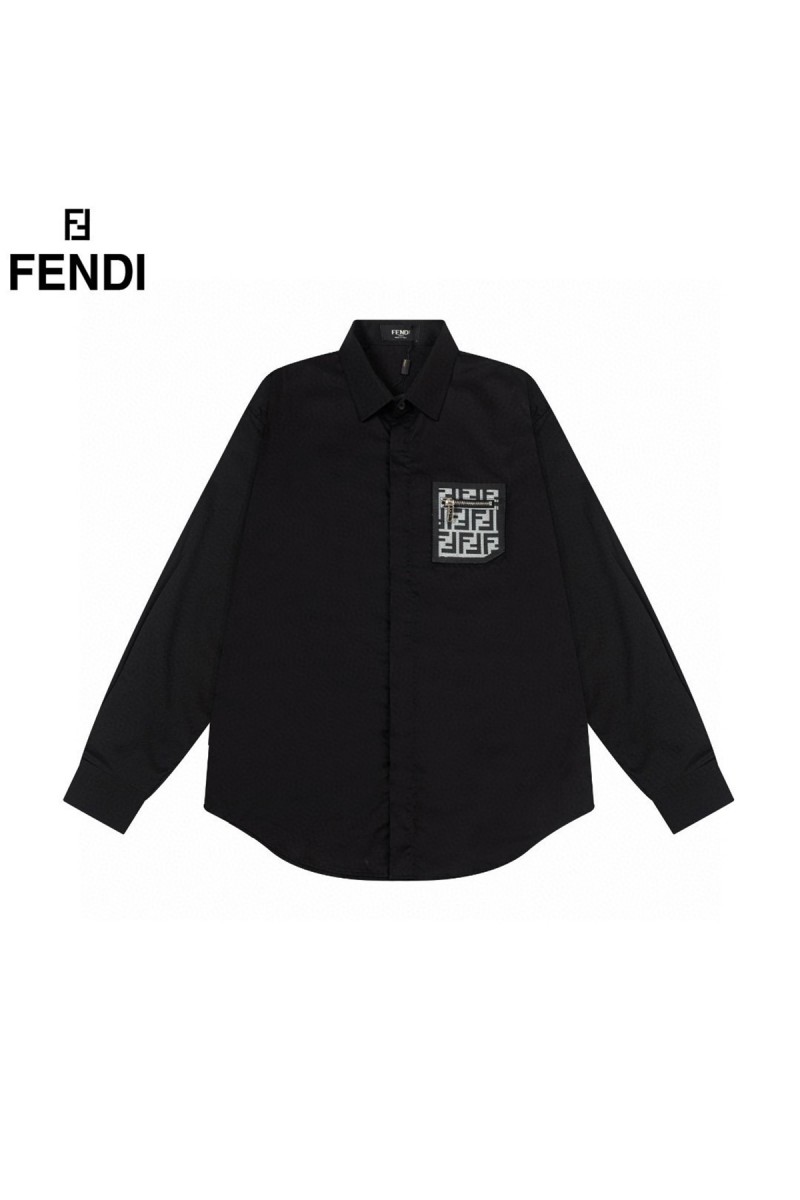 Fendi, Men's Shirt, Black