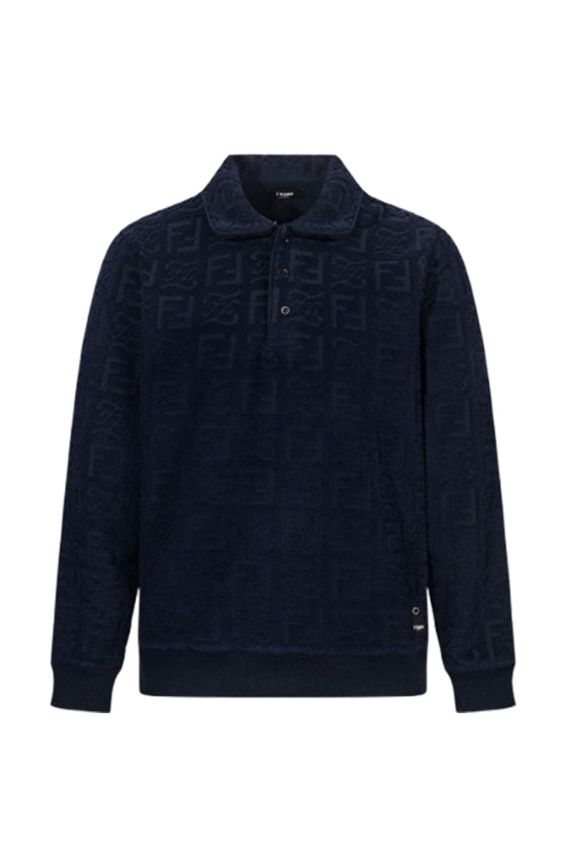 Fendi, Men's Pullover, Navy