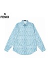 Fendi, Men's Shirt, Blue