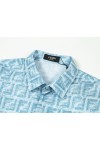 Fendi, Men's Shirt, Blue